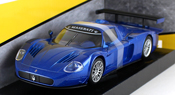 Maserati MC 12 Corsa, scale 1:24 in Blue by Motormax, miniature diecast scale model car.