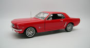 Ford Mustang 1964-1/2, scale 1:18 in Red by Welly
